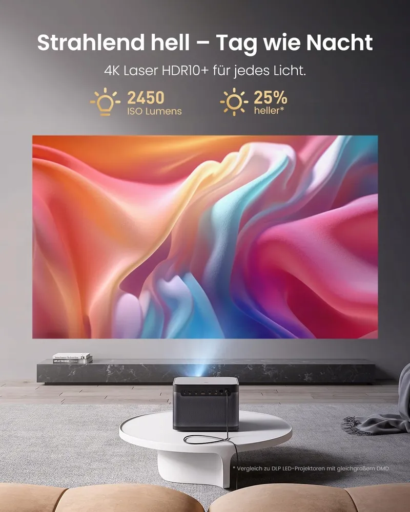 DANGBEI DBOX02 4K Projector HDR10+ 2450 Lumen 200 Inch Netflix Dolby — foto 3