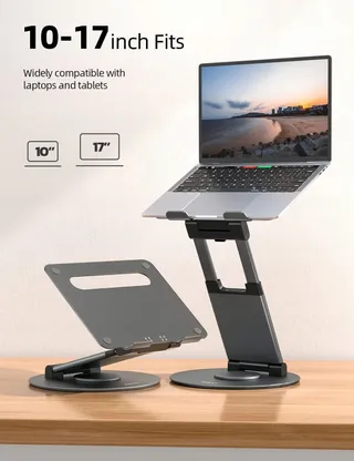 NULAXY Ergonomische Verstelbare Laptopstandaard tot 17 Inch 360° — miniatuur 7