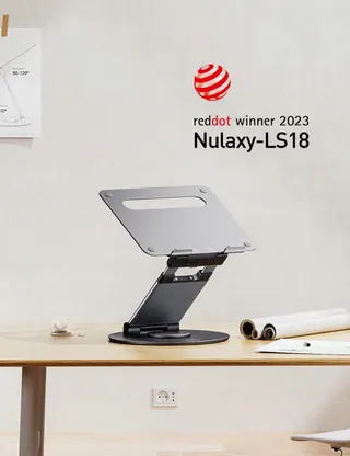 NULAXY Ergonomische Verstelbare Laptopstandaard tot 17 Inch 360° — miniatuur 2
