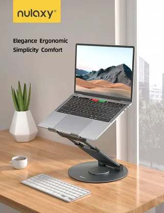 NULAXY Ergonomische Verstelbare Laptopstandaard tot 17 Inch 360° — miniatuur 8