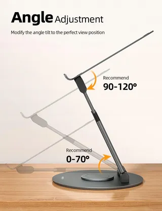 NULAXY Ergonomische Verstelbare Laptopstandaard tot 17 Inch 360° — miniatuur 5