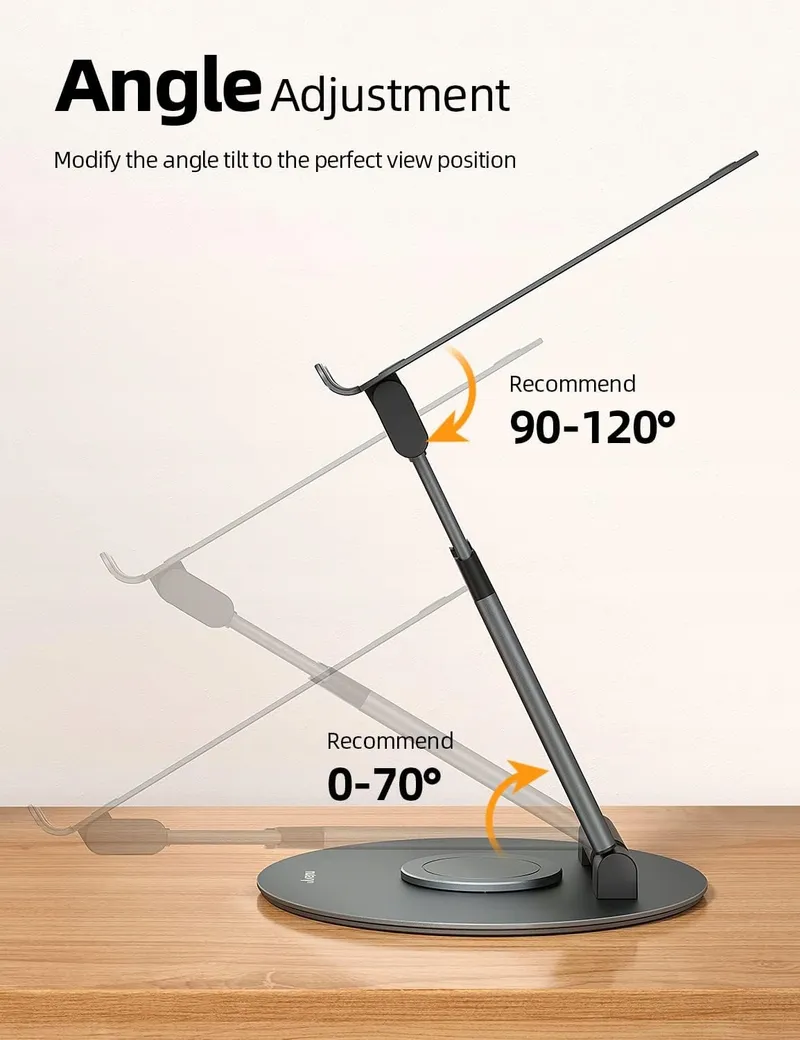 NULAXY Ergonomische Verstelbare Laptopstandaard tot 17 Inch 360° — foto 5
