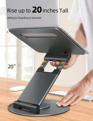 NULAXY Ergonomische Verstelbare Laptopstandaard tot 17 Inch 360° — miniatuur 4