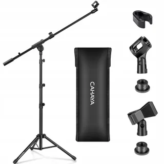CAHAYA CY0239 Microfoonstandaard 2-in-1 met Tas 2 Clips — miniatuur 1