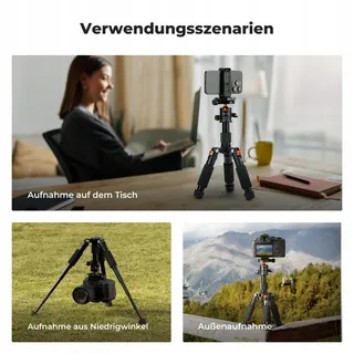 K&F CONCEPT Mini Statief 360° Kogelkop 6kg Canon Sony Nikon — miniatuur 8