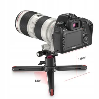 SMALLRIG 2664 Mini Reisstatief Aluminium Licht Voor GoPro Smartphone DSLR — miniatuur 2