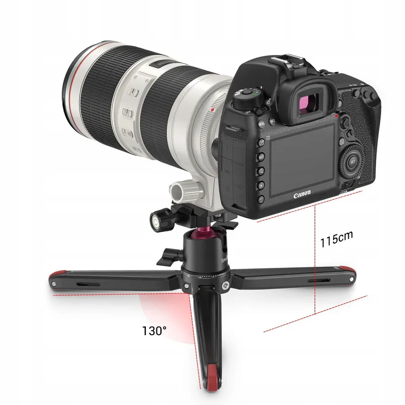 SMALLRIG 2664 Mini Reisstatief Aluminium Licht Voor GoPro Smartphone DSLR — foto 2