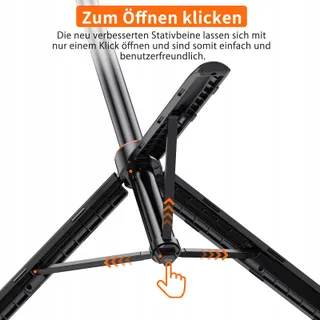 VRIG TP-21 Statief 140cm Licht Telescopisch Selfie Insta360 Actiecamera — miniatuur 3