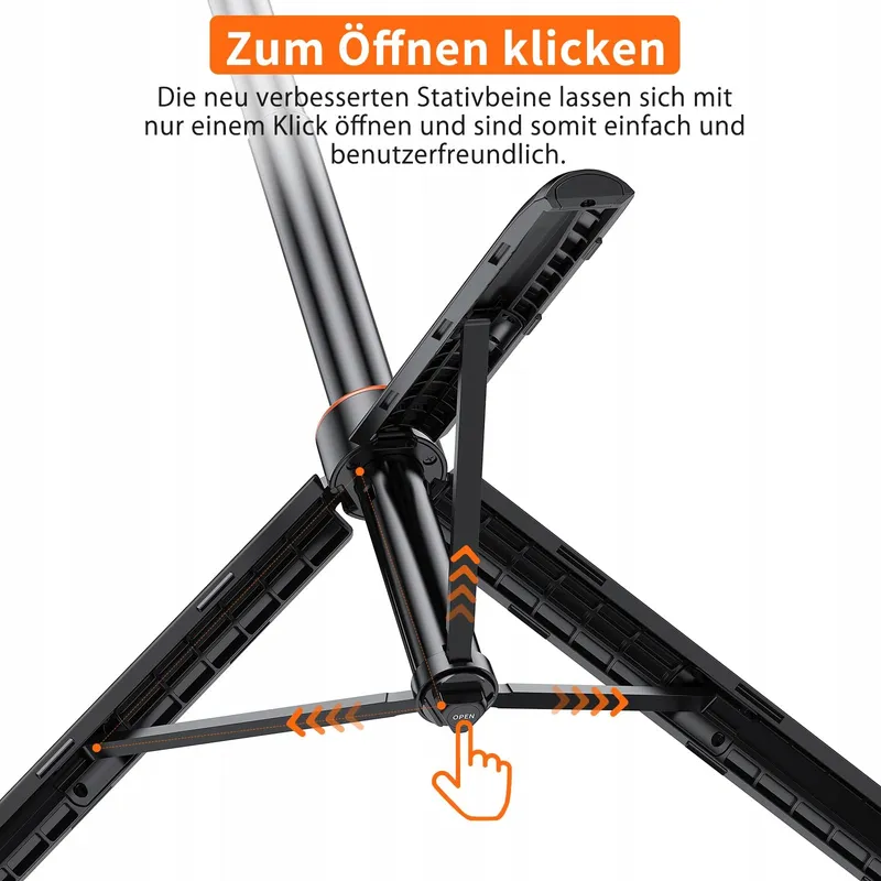 VRIG TP-21 Statief 140cm Licht Telescopisch Selfie Insta360 Actiecamera — foto 3