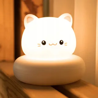 ANNMORE Nachtlampje Kinderen Kat LED voor Meisjes — miniatuur 1