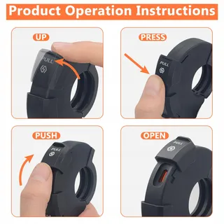 GIANTDEER Waterdichte Motorlader USB C QC3.0 48W 12V/24V — miniatuur 6