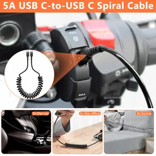 GIANTDEER Waterdichte Motorlader USB C QC3.0 48W 12V/24V — miniatuur 7