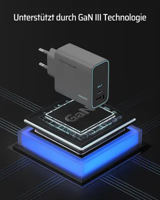 CUKTECH USB C Lader 65W 3-Poorts Snelladen MacBook iPhone iPad — miniatuur 7