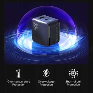 MINIX NEO P1 Mini 33W GaN Oplader USB-C USB-A — miniatuur 6