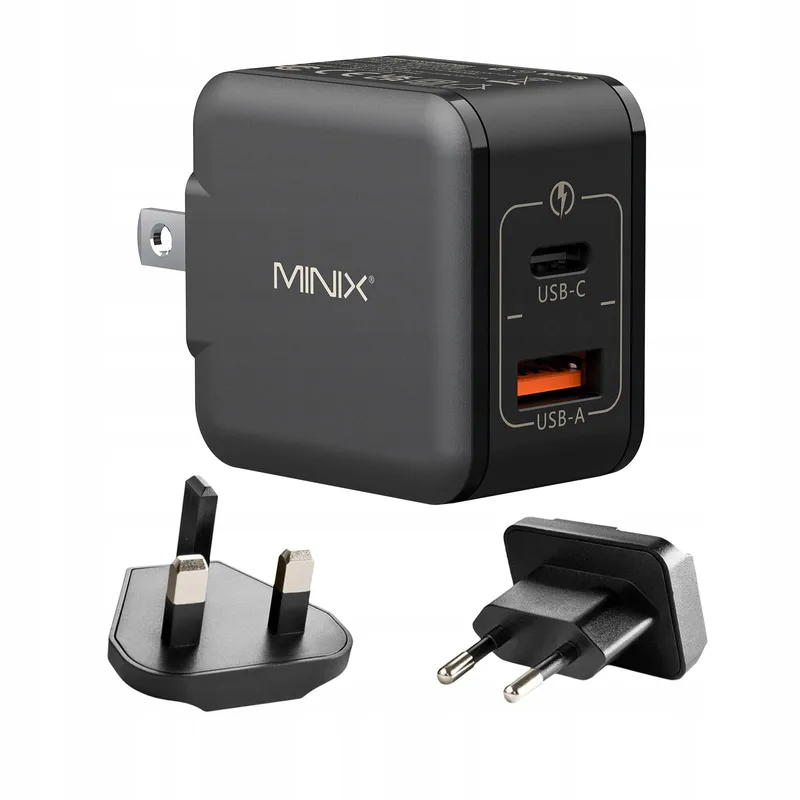 MINIX NEO P1 Mini 33W GaN Oplader USB-C USB-A — foto 1