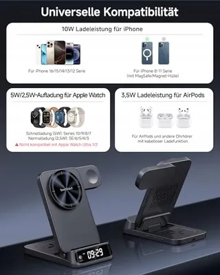 SWANSCOUT 708M Inductief Laadstation 3-in-1 Apple Watch iPhone MagSafe — miniatuur 6
