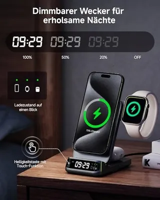 SWANSCOUT 708M Inductief Laadstation 3-in-1 Apple Watch iPhone MagSafe — miniatuur 3