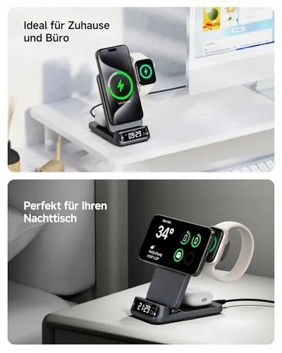 SWANSCOUT 708M Inductief Laadstation 3-in-1 Apple Watch iPhone MagSafe — foto 8