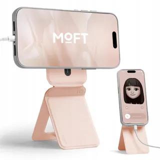 MOFT Magnetische Telefoonstandaard Hoekinstelling iPhone 16-12 Roze — miniatuur 1