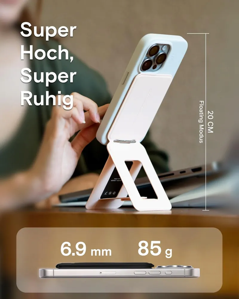 MOFT Magnetische Telefoonstandaard Hoekinstelling iPhone 16-12 Roze — foto 2