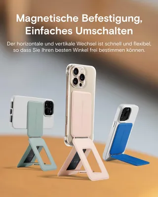 MOFT Magnetische Telefoonstandaard Hoekinstelling iPhone 16-12 Roze — miniatuur 5