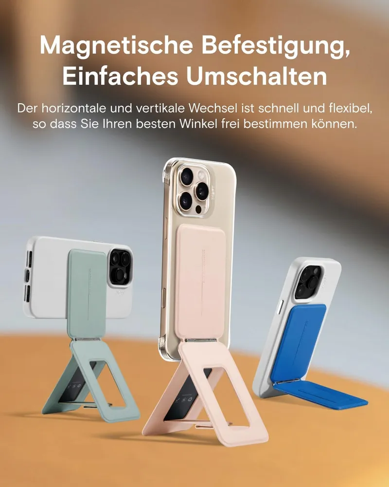 MOFT Magnetische Telefoonstandaard Hoekinstelling iPhone 16-12 Roze — foto 5