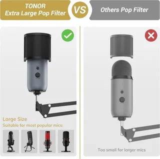 TONOR Microfoonarm Standaard met Popfilter Podcast Gaming — miniatuur 5