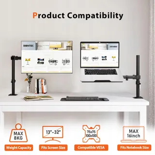 REDBAT Verstelbare Monitor en Laptophouder 13-32 Inch LCD LED — miniatuur 4