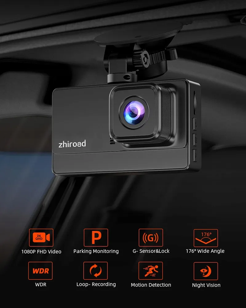 VORNE Dashcam 1080P FHD Nachtzicht 176 3 Inch IPS Scherm — foto 2
