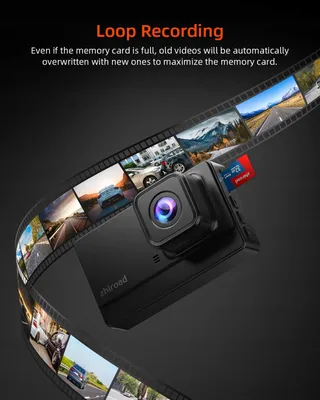 VORNE Dashcam 1080P FHD Nachtzicht 176 3 Inch IPS Scherm — miniatuur 5