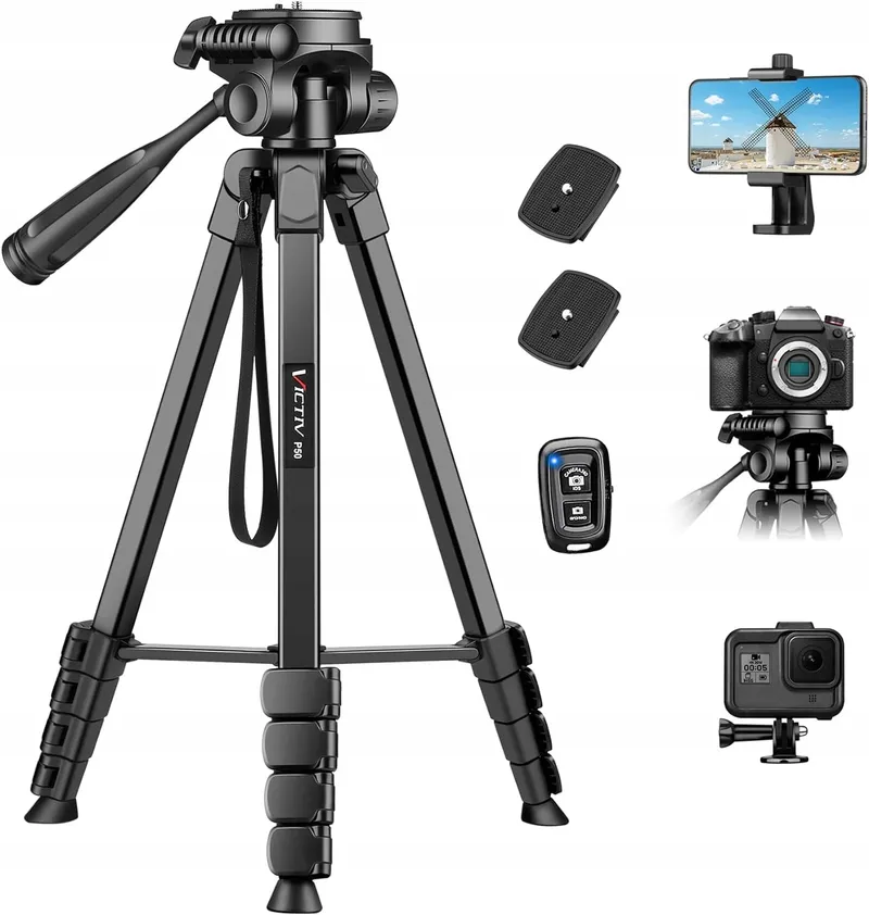 VICTIV Camerastatief Telefoon 172cm Aluminium DSLR iPhone Sony — foto 13