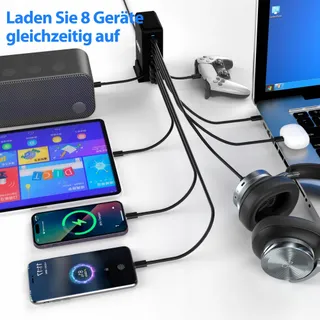BOTEWO USB C Oplader 440W Snellader PD QC3.0 Apparaten — miniatuur 2