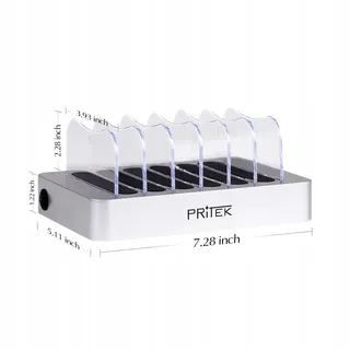 PRITEK USB Oplaadstation 6 Poorten voor Telefoons Tablets en MP4 — miniatuur 8