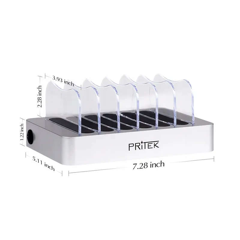 PRITEK USB Oplaadstation 6 Poorten voor Telefoons Tablets en MP4 — foto 8
