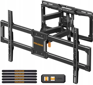PERLEGEAR TV Wandbeugel 42-84" Zwenkbaar Max 60kg VESA 600x400 — miniatuur 1