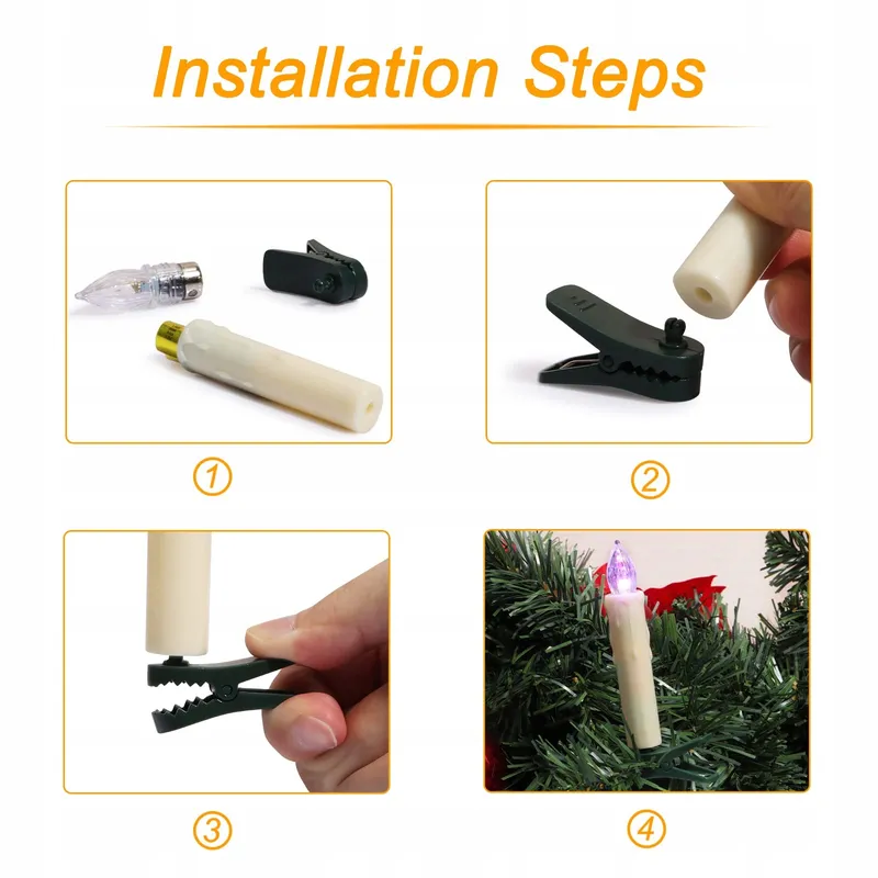 FREEPOWER Draadloze Kerstboomkaarsen LED 20 Stuks — foto 5