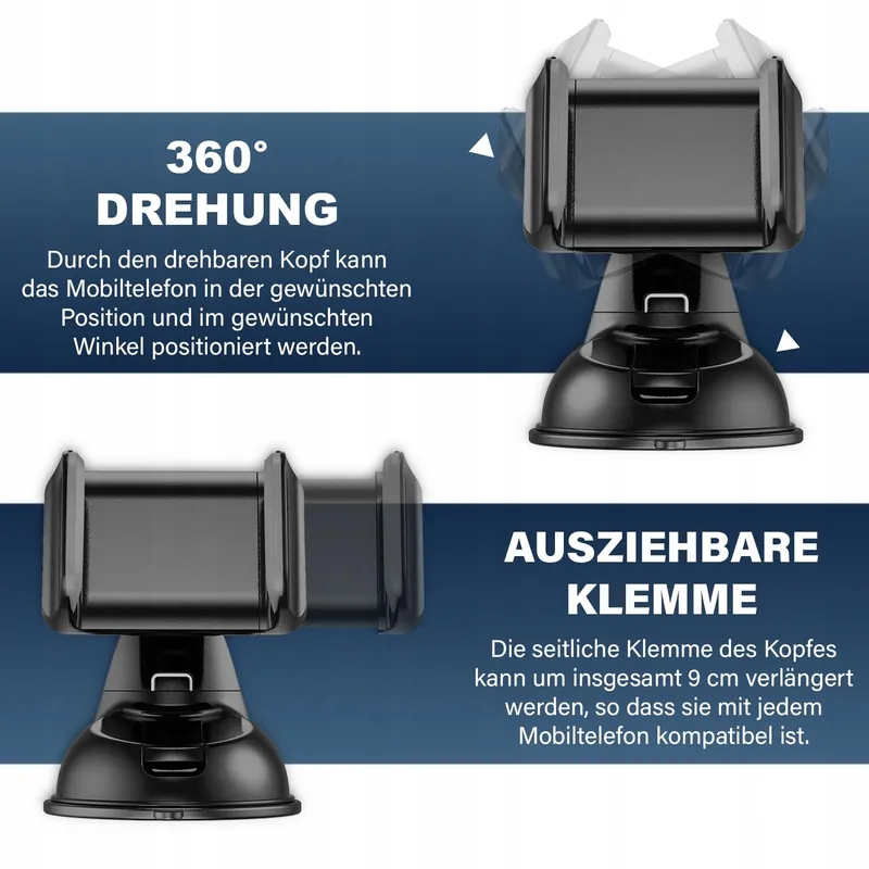 Turnaroundtech Autotelefoonhouder Zuignap tot 7.6 inch — foto 3
