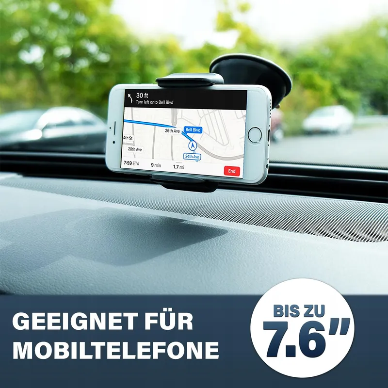 Turnaroundtech Autotelefoonhouder Zuignap tot 7.6 inch — foto 4