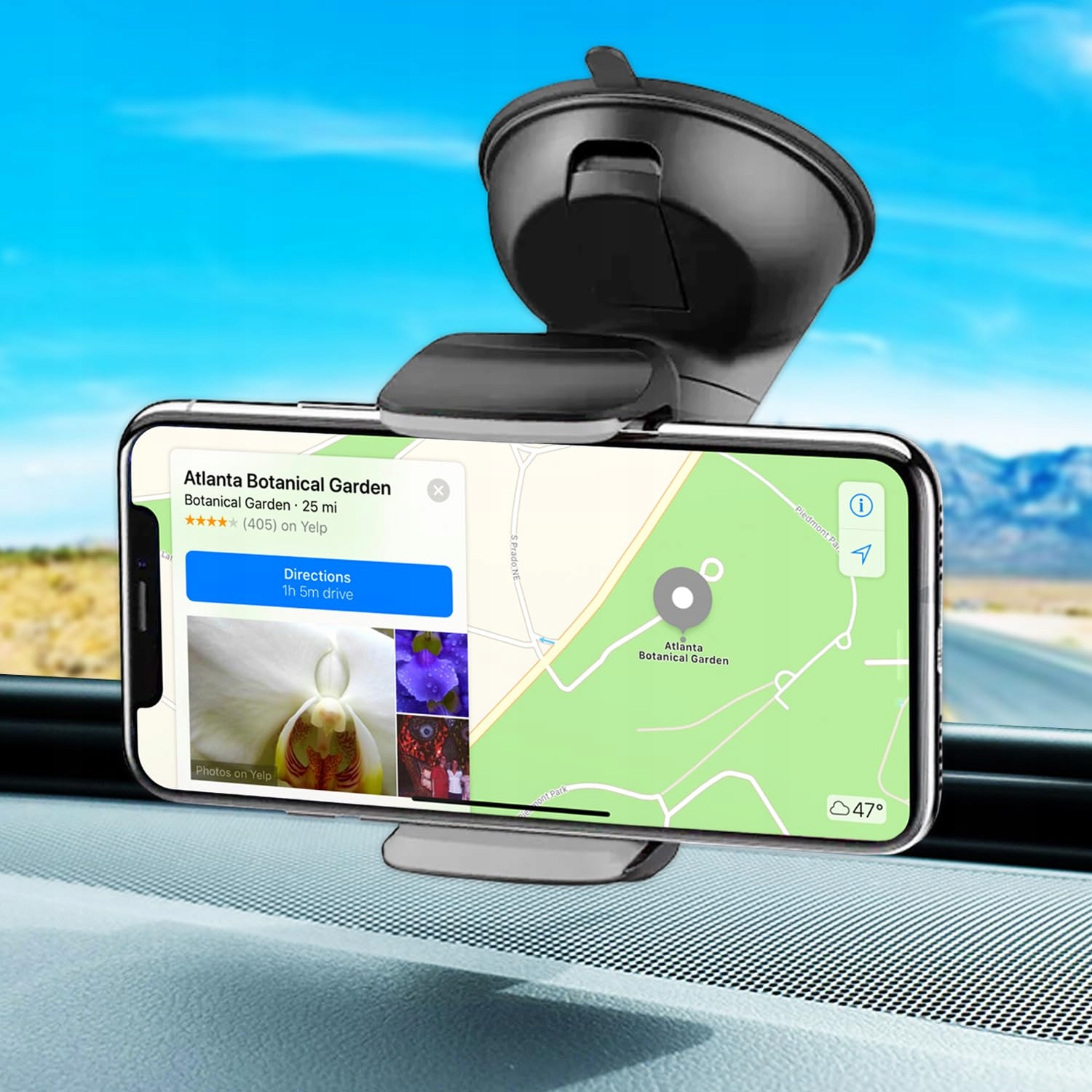 Turnaroundtech Autotelefoonhouder Zuignap tot 7.6 inch
