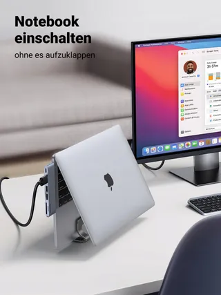 UGREEN Verticale Aluminium Laptopstandaard Thermische Voet — miniatuur 5
