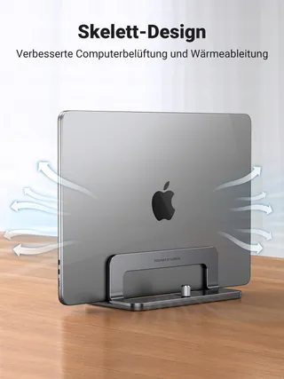 UGREEN Verticale Aluminium Laptopstandaard Thermische Voet — miniatuur 6