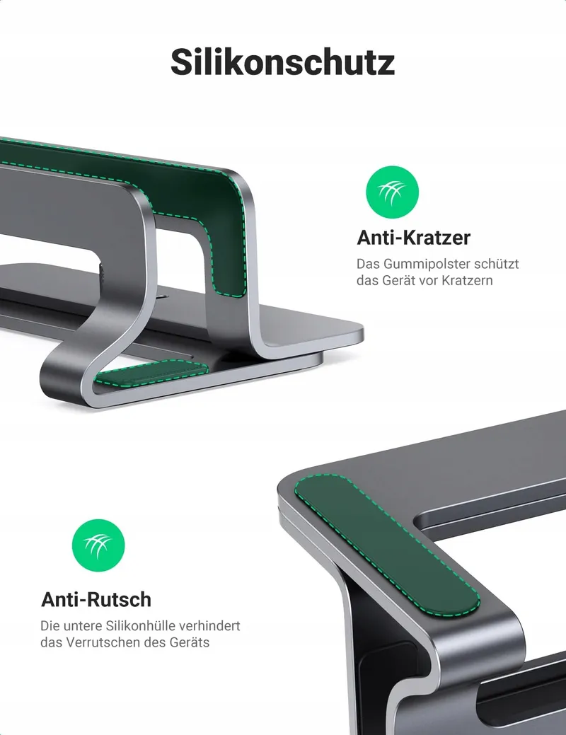 UGREEN Verticale Aluminium Laptopstandaard Thermische Voet — foto 8