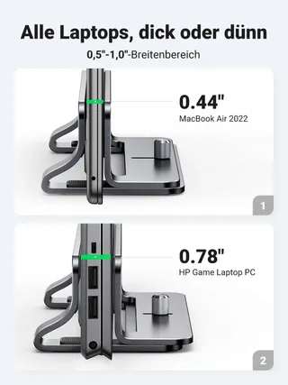 UGREEN Verticale Aluminium Laptopstandaard Thermische Voet — miniatuur 7
