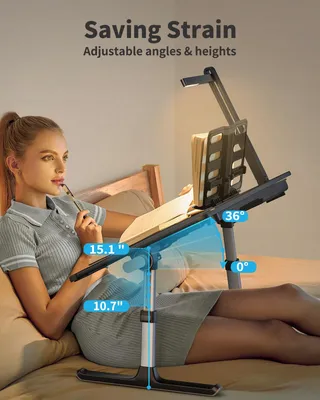 SAIJI Laptoptafel LED Lamp Verstelbaar met Plank — miniatuur 4