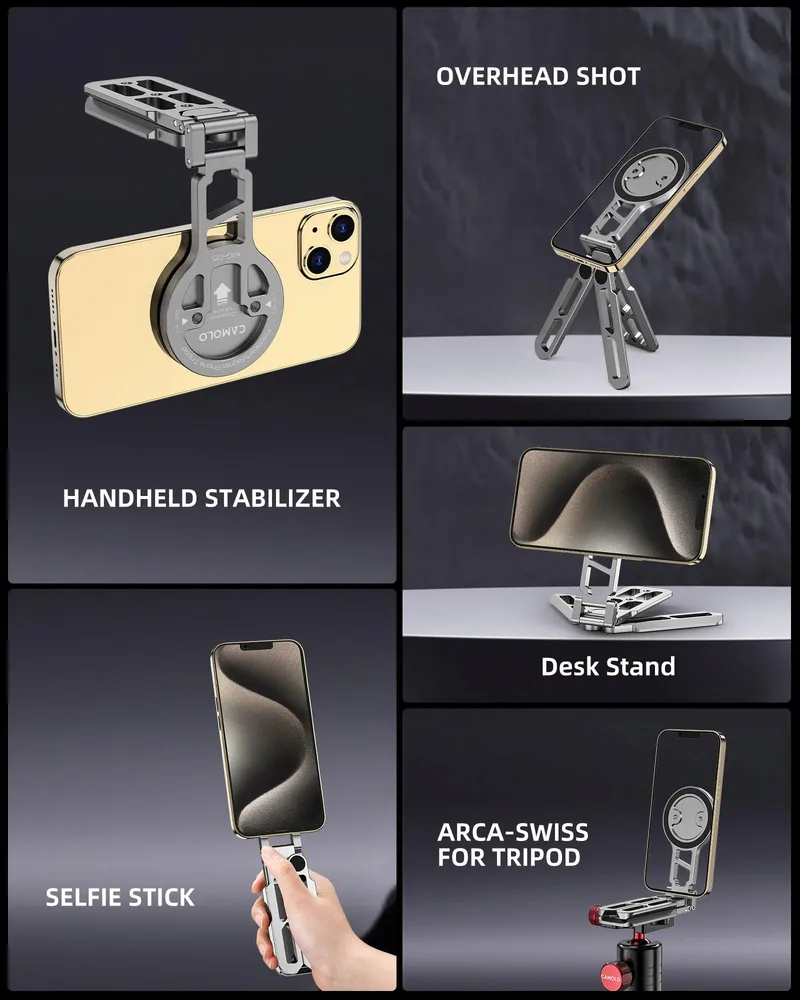 Magnetisch Telefoonstatief Opvouwbaar Smartphone — foto 3