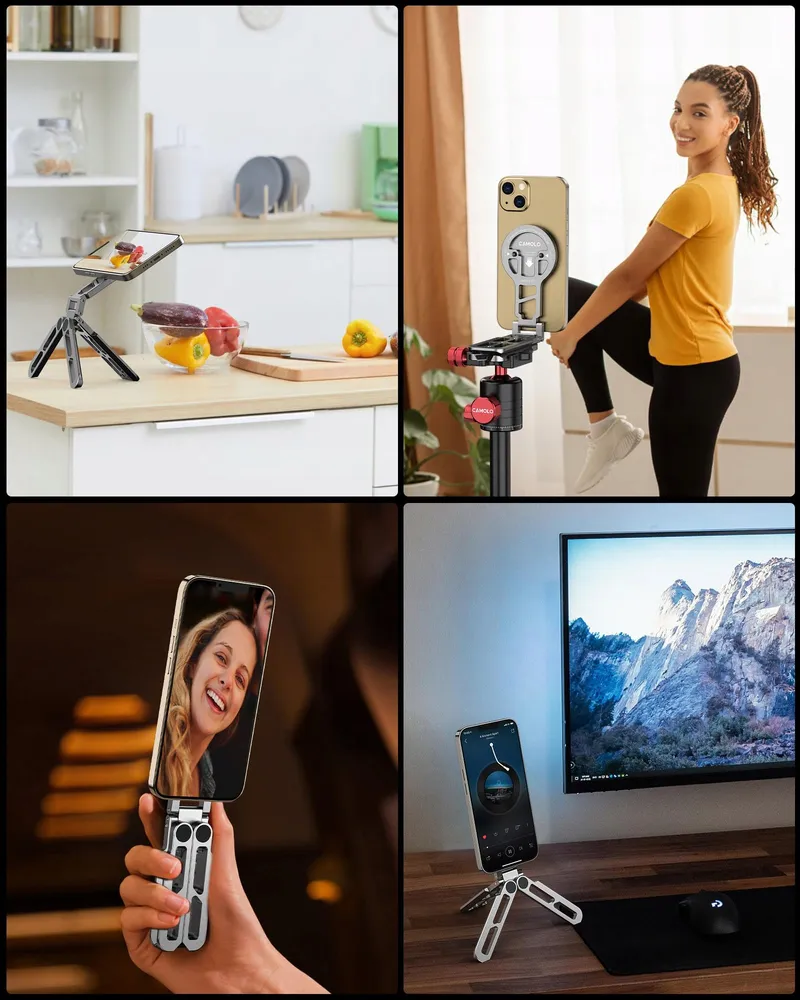 Magnetisch Telefoonstatief Opvouwbaar Smartphone — foto 4