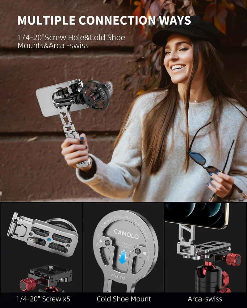 Magnetisch Telefoonstatief Opvouwbaar Smartphone — foto 2