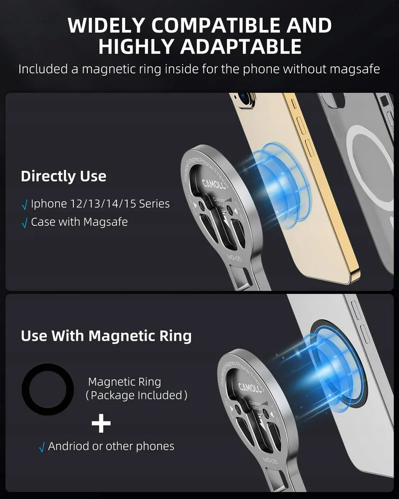 Magnetisch Telefoonstatief Opvouwbaar Smartphone — foto 5