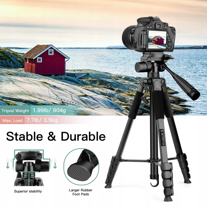 VICTIV 2025 Camerastatief 172cm Aluminium DSLR iPhone — foto 6