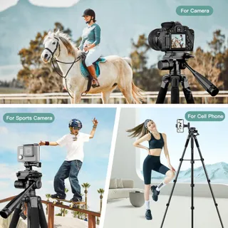 VICTIV 2025 Camerastatief 172cm Aluminium DSLR iPhone — miniatuur 3